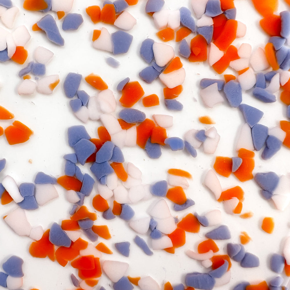 1/8" Orange & Lilac Terrazzo Confetti Cast Acrylic Sheets - Acrylic Sheets