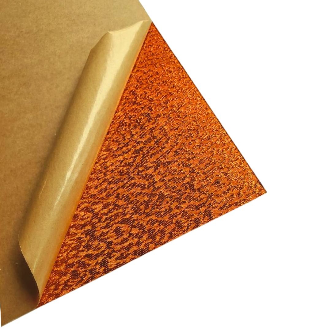 1/8" Orange Shimmer Fabric Cast Acrylic Sheets - Acrylic Sheets