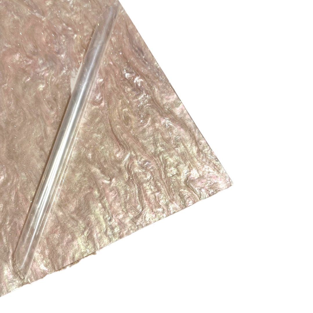 1/8" Pale Pink Marbled Glitter Cast Acrylic Sheets - Acrylic Sheets