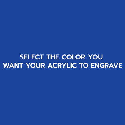 1/8" Pantone 293 Two Tone Acrylic SELECT YOUR ENGRAVE COLOR - CMB Two Tone