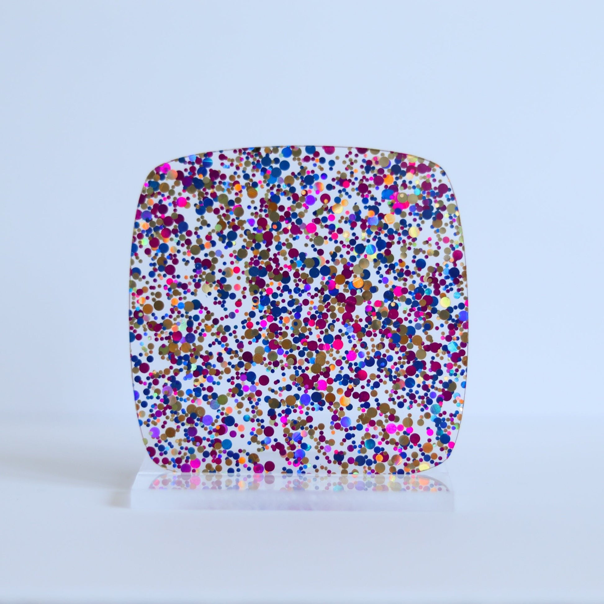 1/8" Party Multi Dots Confetti Acrylic Sheet - Acrylic Sheets
