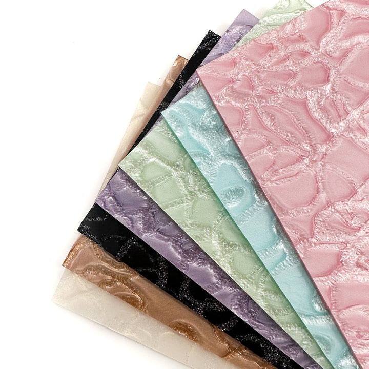 1/8" Pastel Pink Crackle Cast Acrylic Sheets - Acrylic Sheets