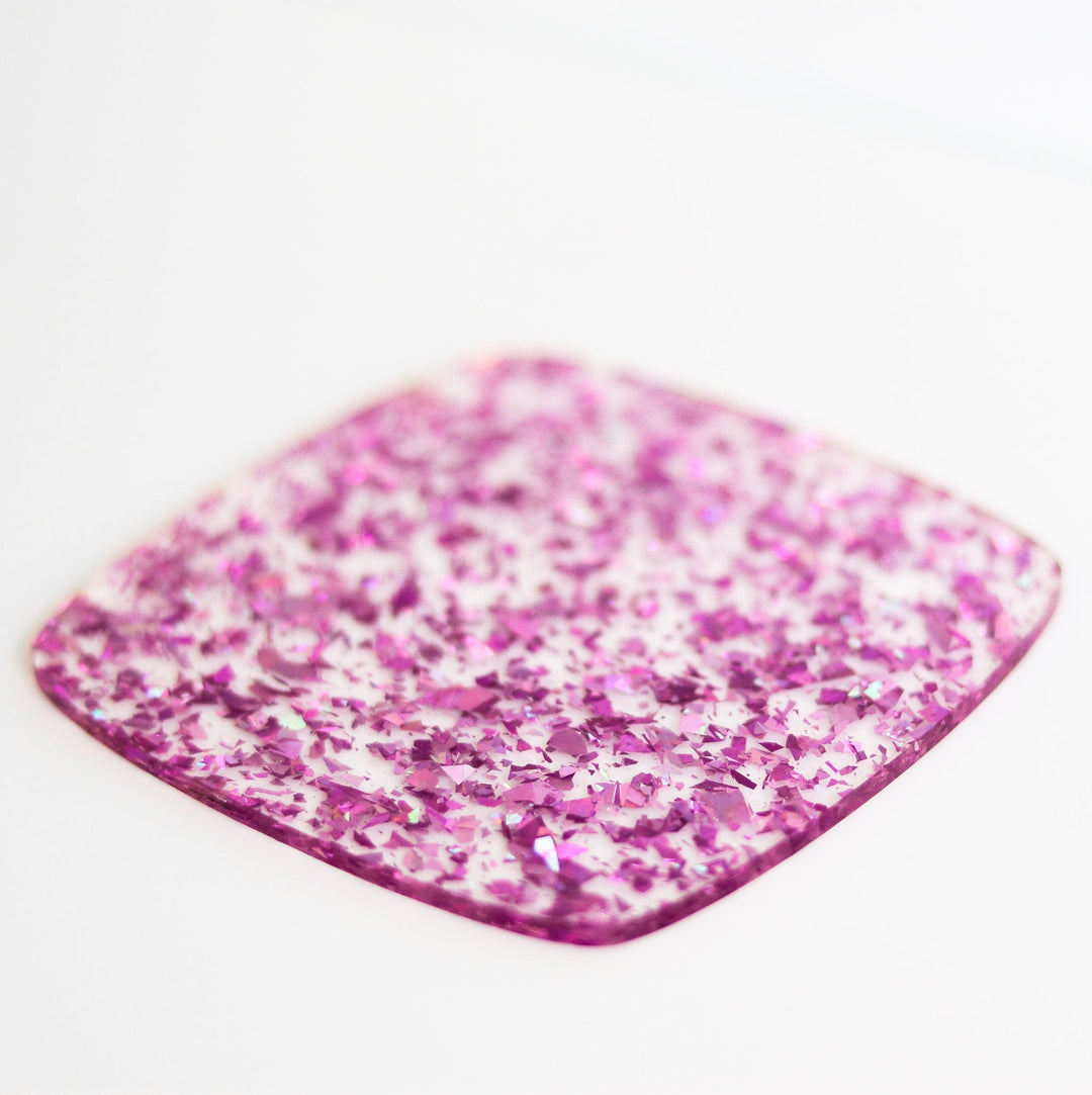 Pink Flake Acrylic Sheet - Multiple Sizes Available