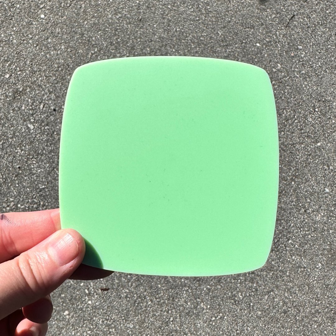 1/8" Pistachio Green Cast Acrylic Sheets One Side Matte, One Side Glossy - Acrylic Sheets