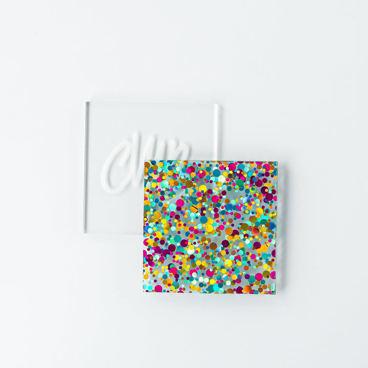 1/8" Playful Multi Dots Confetti Acrylic Sheet - Acrylic Sheets