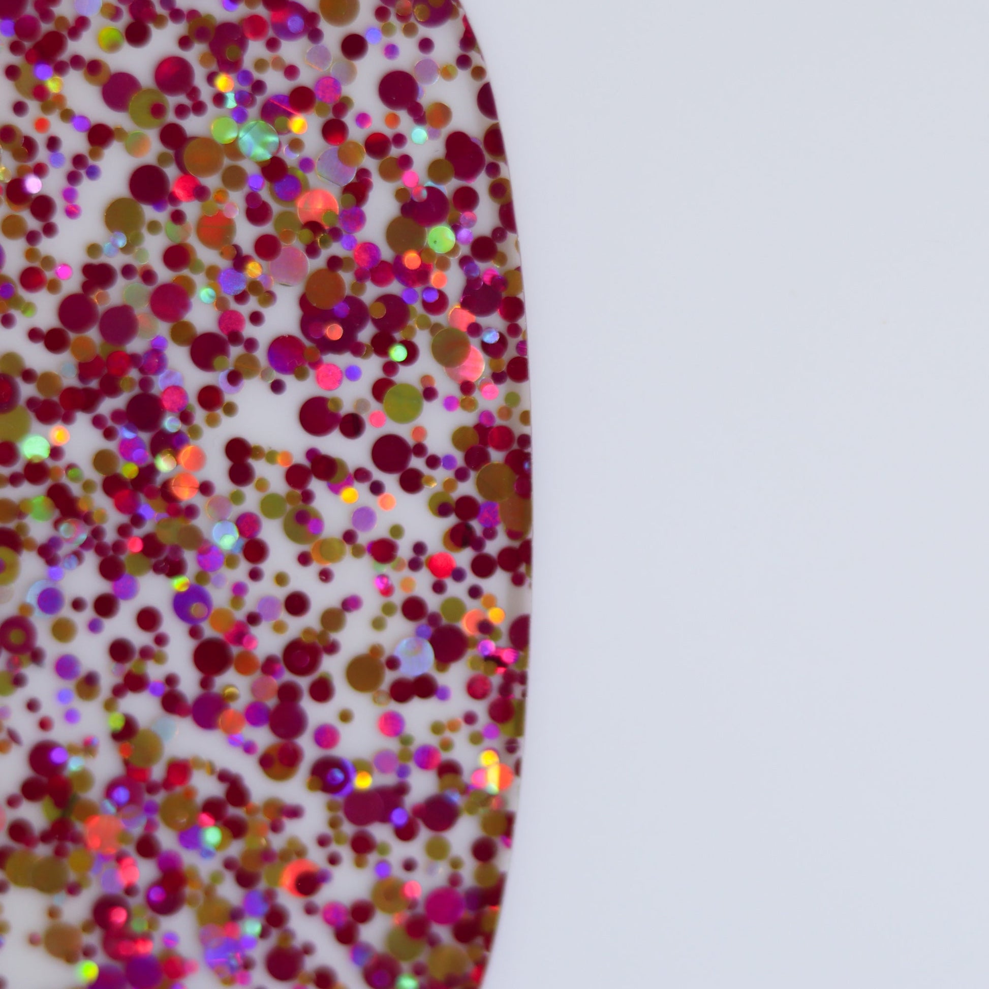 1/8" Pretty Pink Dots Confetti Acrylic Sheet - Acrylic Sheets