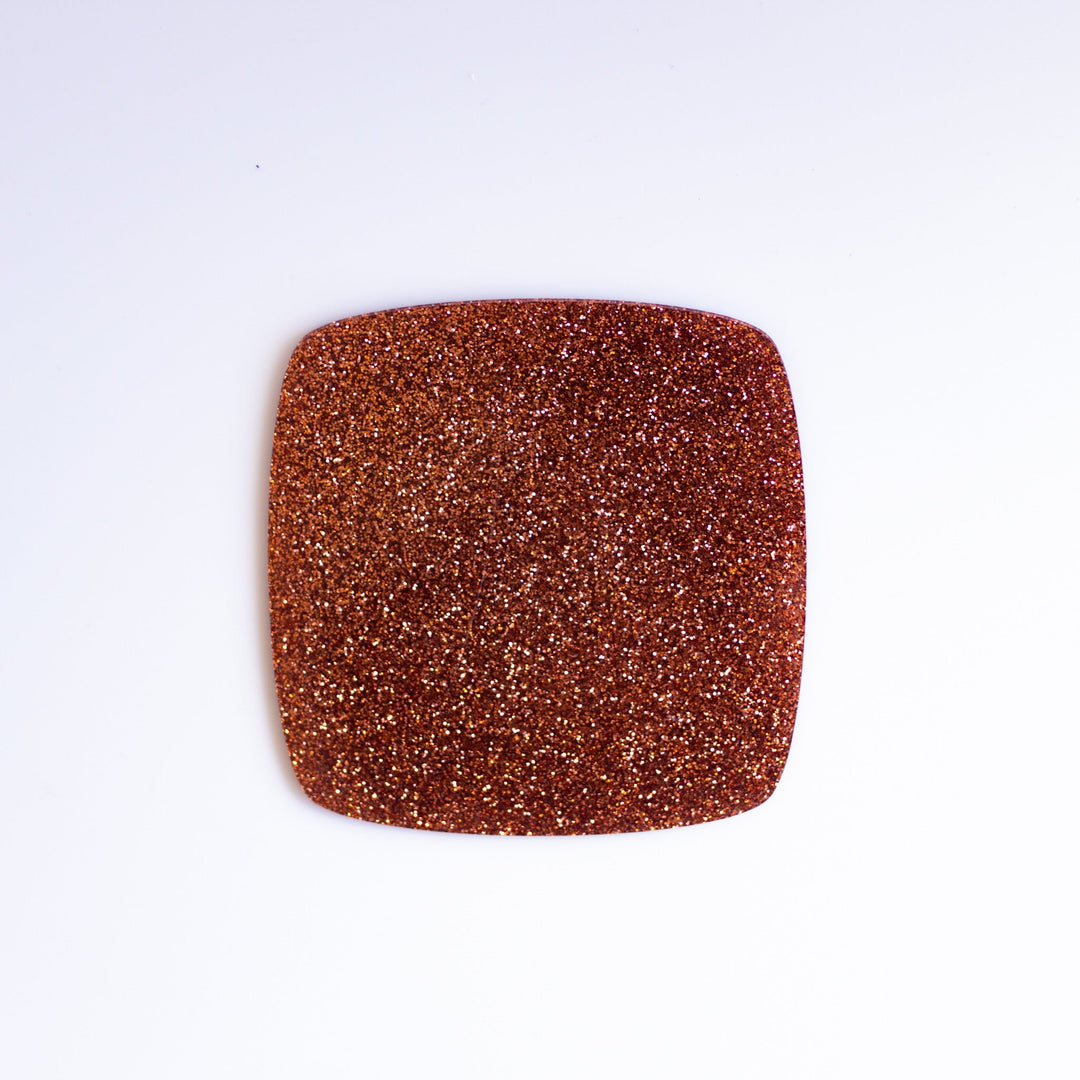 1/8" Pumpkin Spice Glitter Cast Acrylic Sheets - Acrylic Sheets