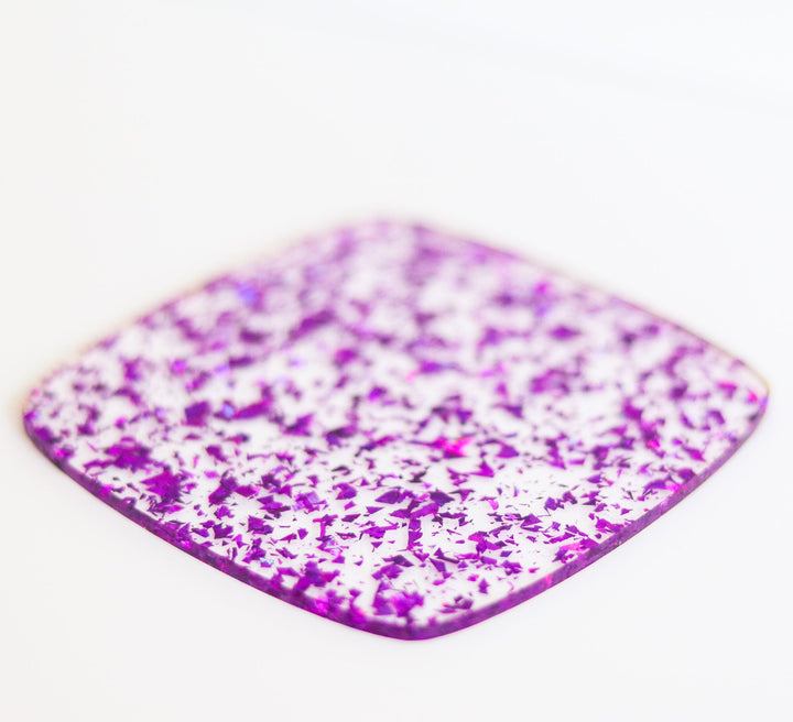 1/8" Purple Crystal Flake Acrylic Sheet - Acrylic Sheets
