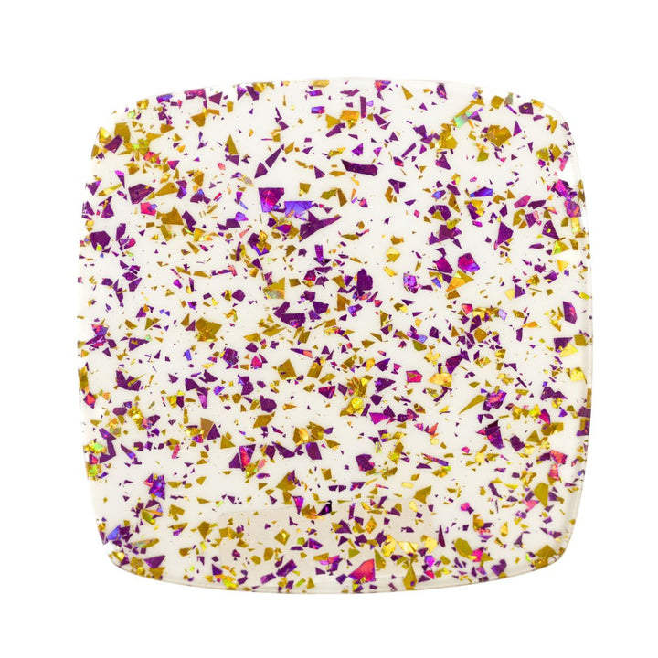 1/8" Purple & Gold Holo Flake Glitter Cast Acrylic Sheets - Acrylic Sheets