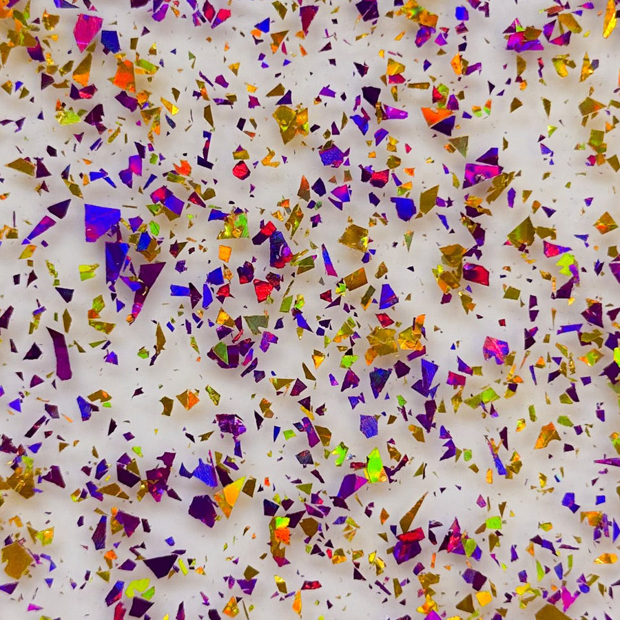 1/8" Purple & Gold Holo Flake Glitter Cast Acrylic Sheets - Acrylic Sheets