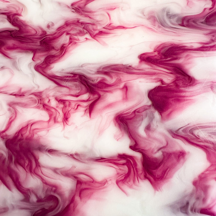 1/8" Raspberry Creme Swirl Cast Acrylic Sheets - Acrylic Sheets