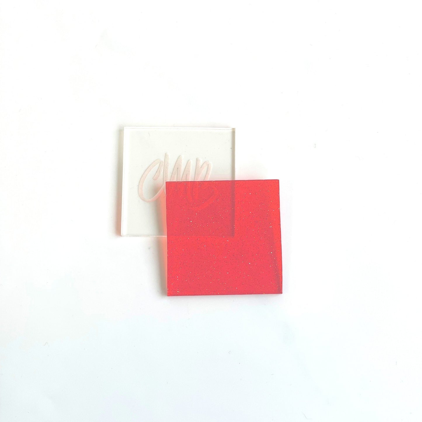 1/8" Red Glitter Jellies Acrylic Sheet - Acrylic Sheets