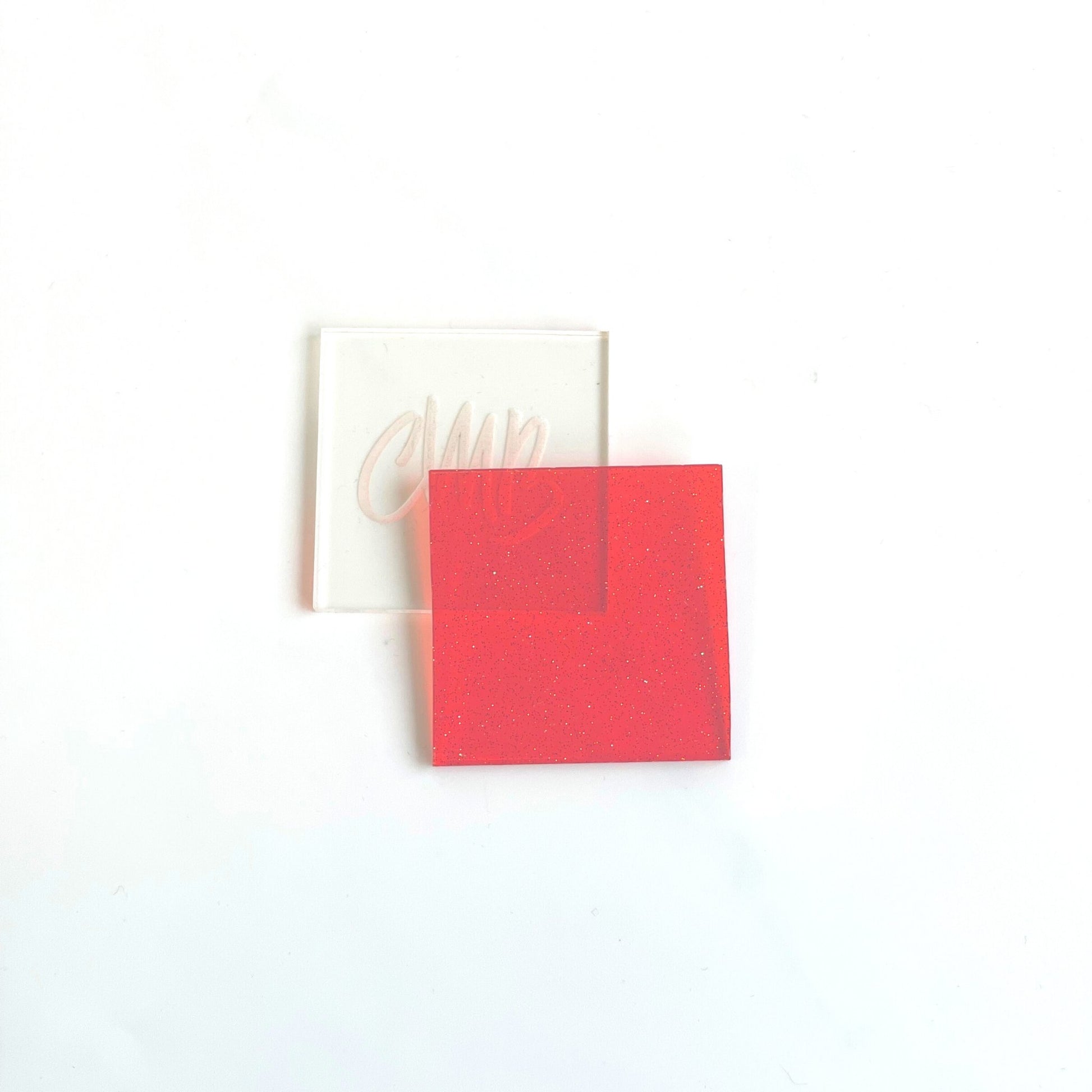 1/8" Red Glitter Jellies Acrylic Sheet - Acrylic Sheets