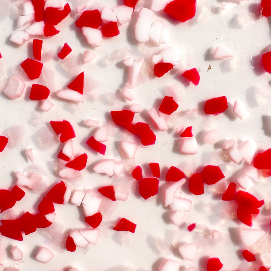 1/8" Red Terrazzo Confetti Cast Acrylic Sheets - Acrylic Sheets