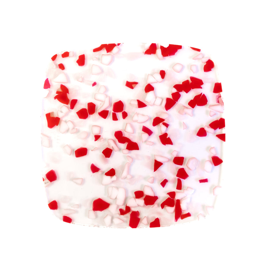 1/8" Red White Terrazzo Confetti Cast Acrylic Sheets - Acrylic Sheets