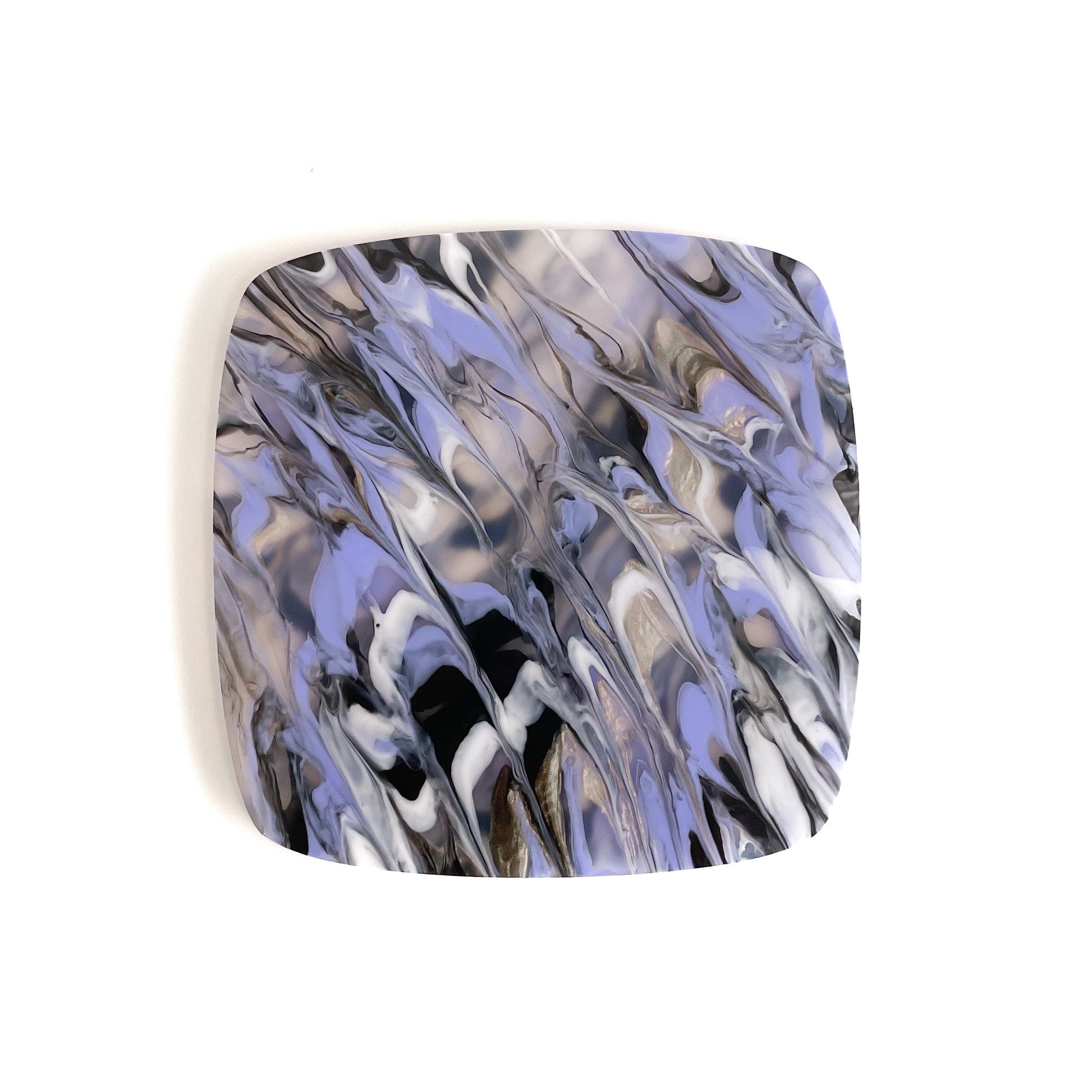 1/8" Romantic Periwinkle Paint Pour Cast Acrylic Sheets - Acrylic Sheets