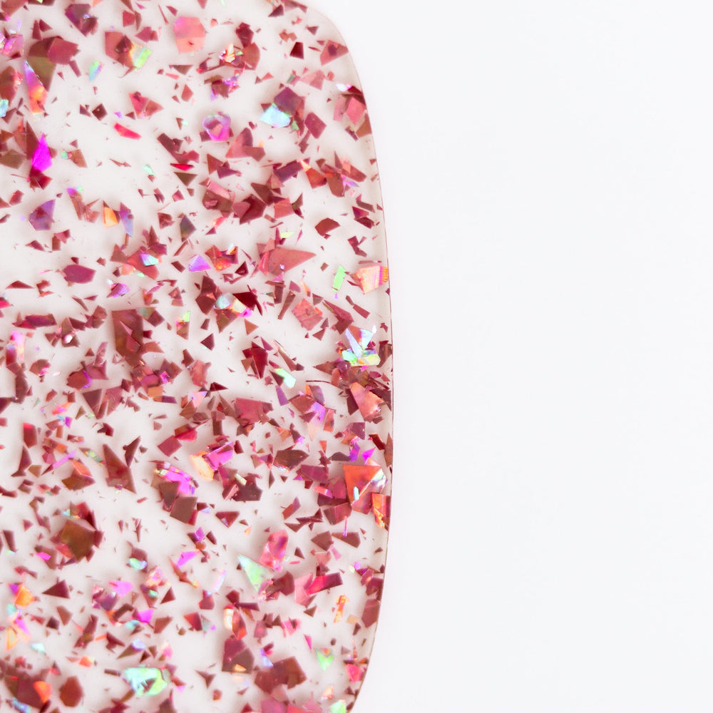 1/8" Rose Gold Crystal Flake Acrylic Sheet - Acrylic Sheets