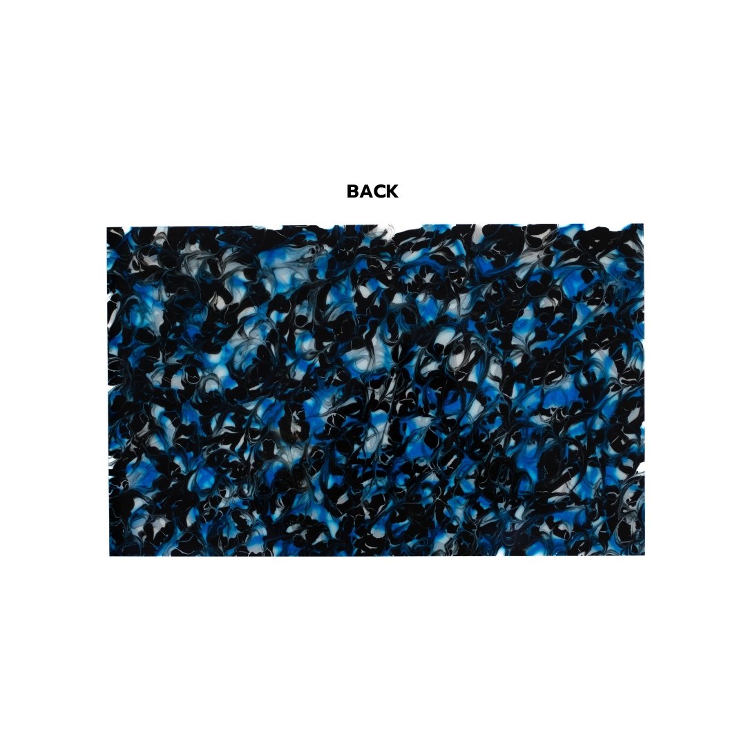 1/8" Rough Seas Paint Pour Cast Acrylic Sheets - Acrylic Sheets