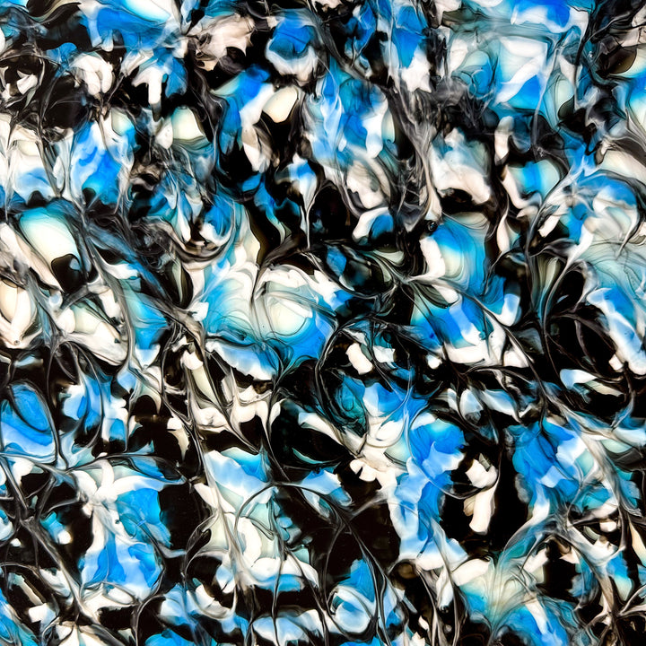 1/8" Rough Seas Paint Pour Cast Acrylic Sheets - Acrylic Sheets