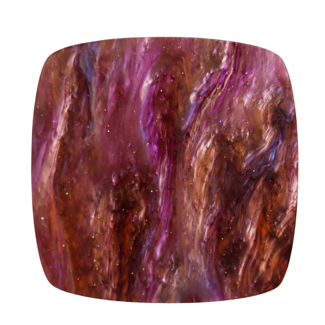 1/8" Royal Copper Marbled Glitter Cast Acrylic Sheets - Acrylic Sheets