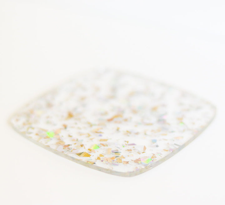 1/8" Silver Holo Crystal Flake Acrylic Sheet - Acrylic Sheets