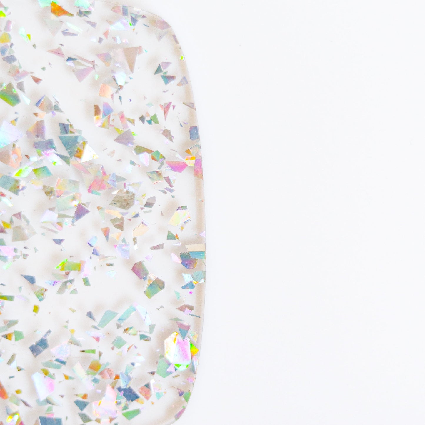 1/8" Silver Holo Crystal Flake Acrylic Sheet - Acrylic Sheets