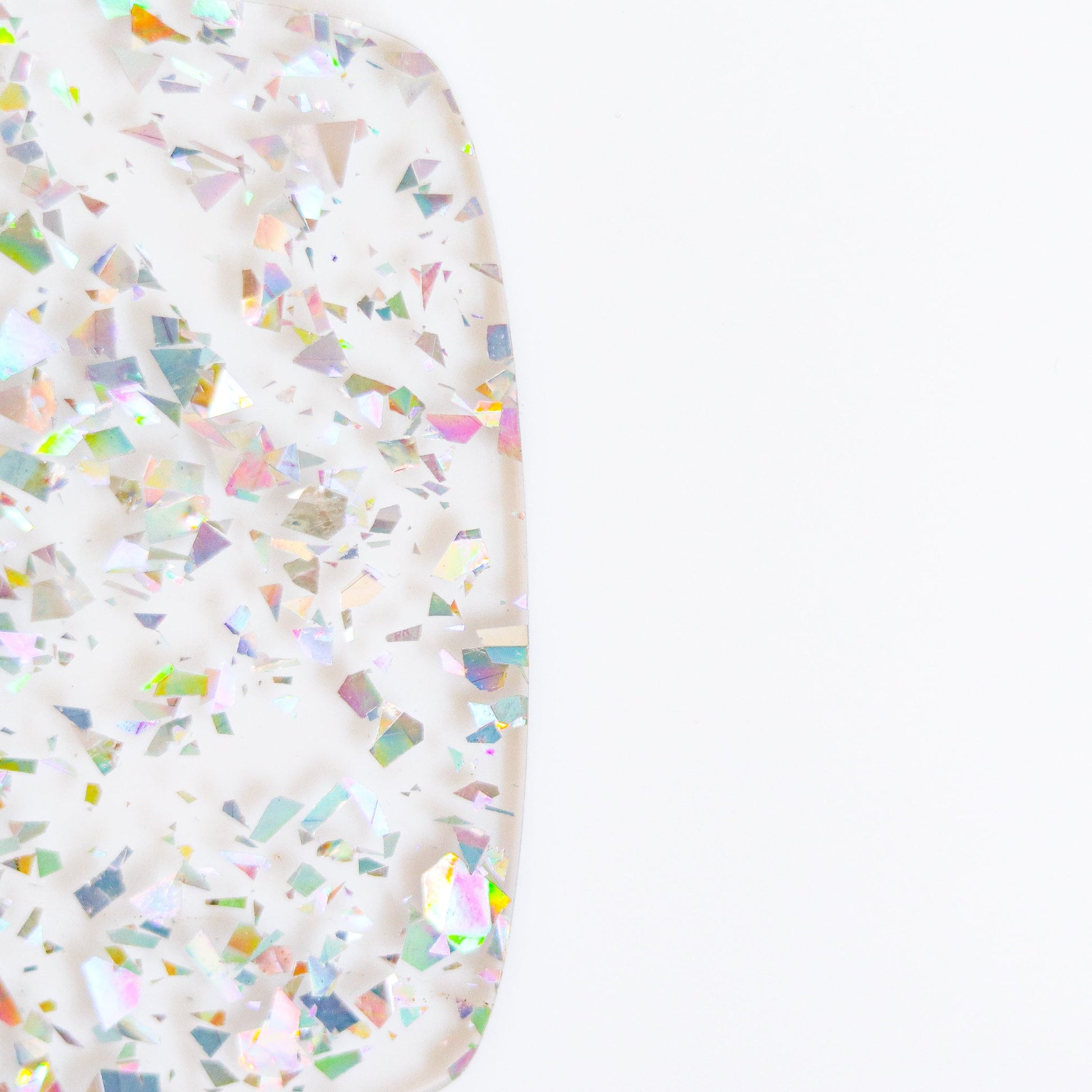 1/8" Silver Holo Crystal Flake Acrylic Sheet - Acrylic Sheets