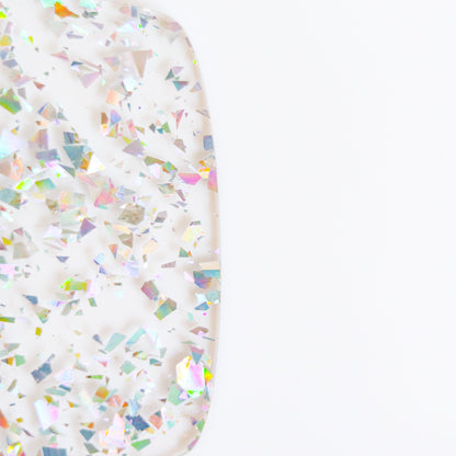 1/8" Silver Holo Crystal Flake Acrylic Sheet - Acrylic Sheets