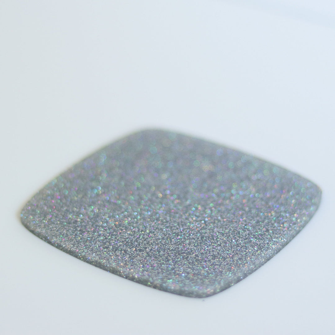 Silver square iridescent Glitter Cast acrylic sheet 1/8
