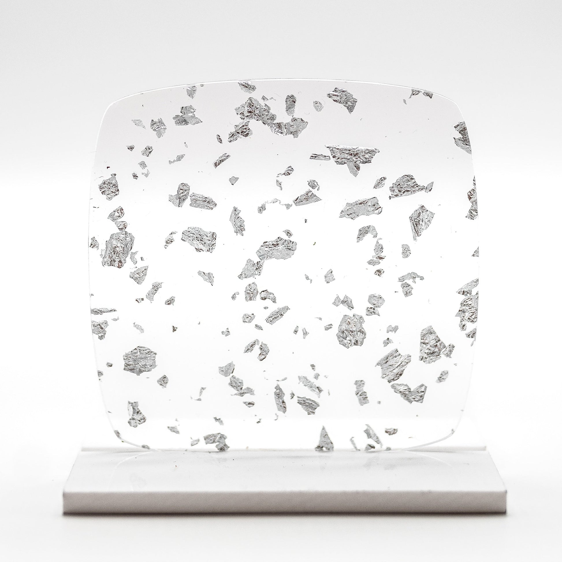 1/8" Silver Metallic Flakes Glitter Cast Acrylic Sheets - Acrylic Sheets