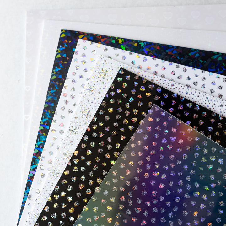 1/8" Stars on White Acrylic Sheets - Acrylic Sheets