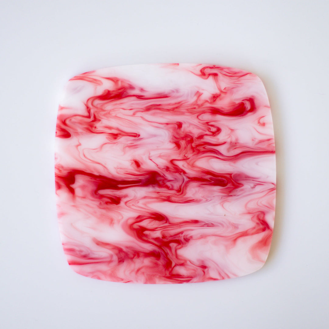 1/8" Strawberry Creme Swirl Acrylic Sheet - Acrylic Sheets