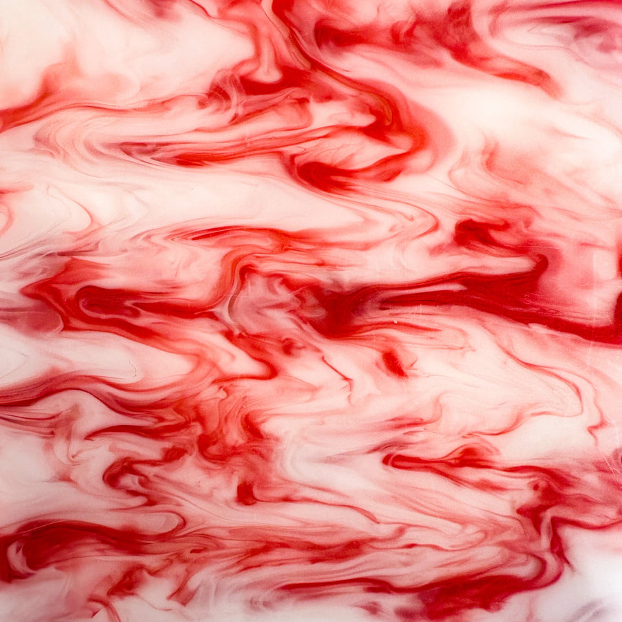 1/8" Strawberry Creme Swirl Cast Acrylic Sheets - Acrylic Sheets