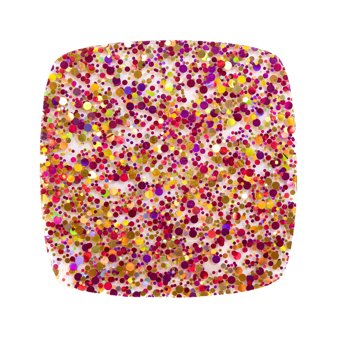 1/8" Sunset Sparkle Glitter Dots Cast Acrylic Sheets - Acrylic Sheets