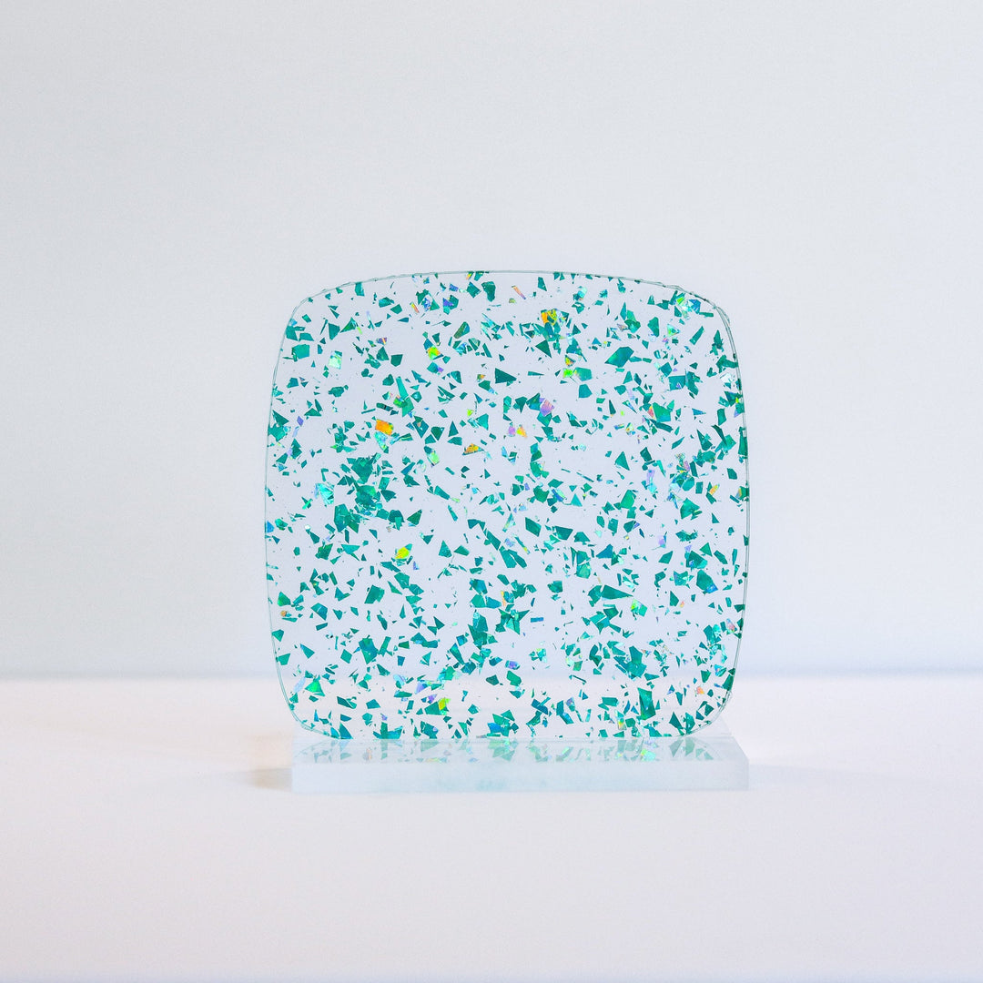 1/8" Teal Crystal Flake Acrylic Sheet - Acrylic Sheets