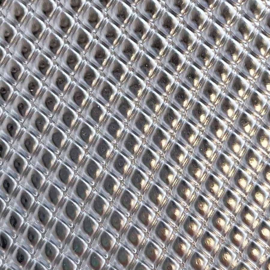 1/8" Textured Silver Mirror Extruded Acrylic Sheets - Acrylic Sheets