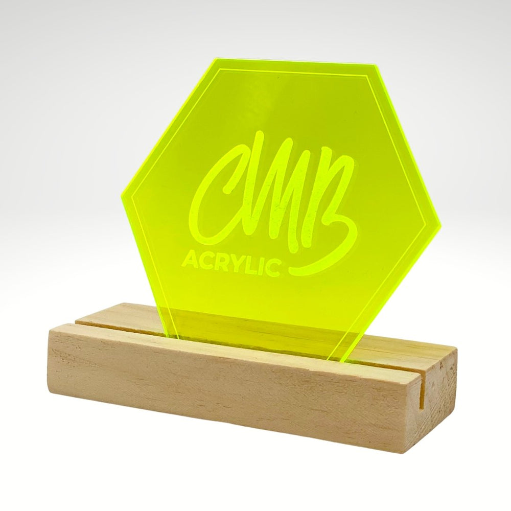 1/8" Transparent Fluorescent Lime Green Acrylic Sheet - Acrylic Sheets