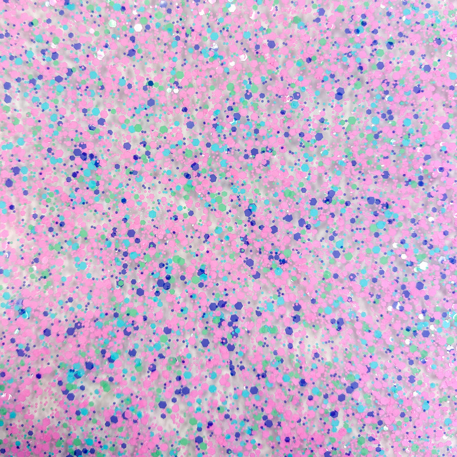 1/8" Unicorn Hearts Glitter Dots Cast Acrylic Sheets - Acrylic Sheets