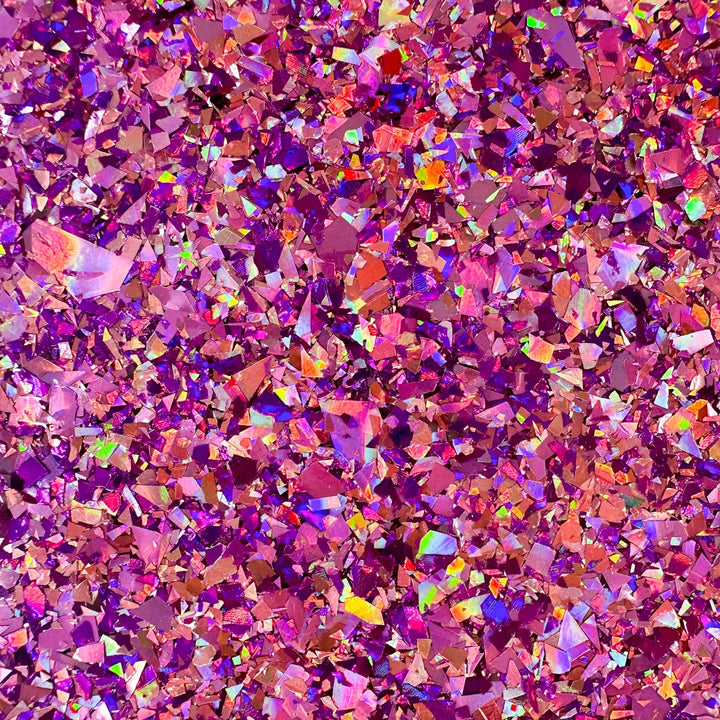 1/8" Valentines Purple Chunky Flake Glitter Cast Acrylic Sheets - Acrylic Sheets