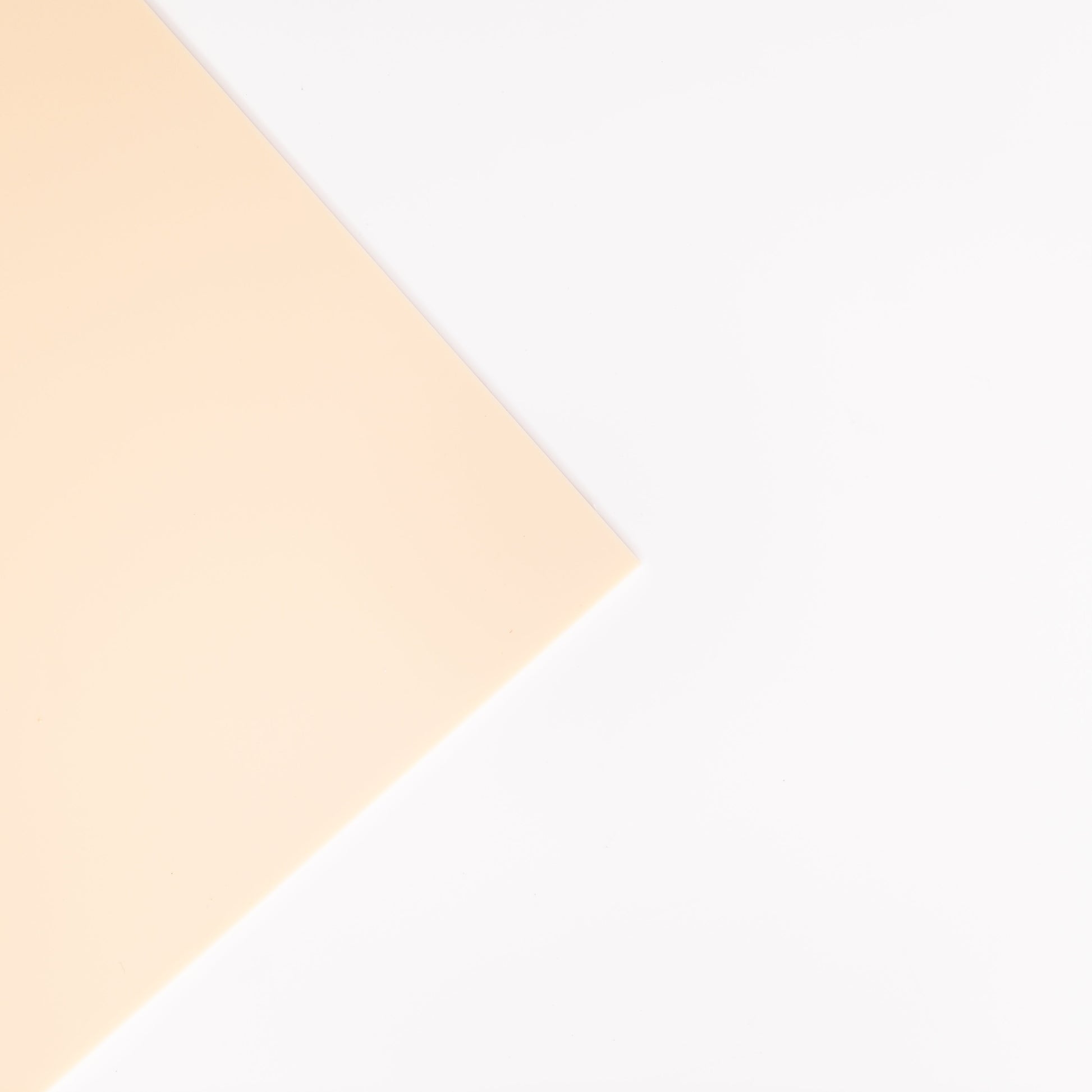 1/8" Vanilla Cast Acrylic Sheets One Side Matte, One Side Glossy (Plastic Masked) - Acrylic Sheets