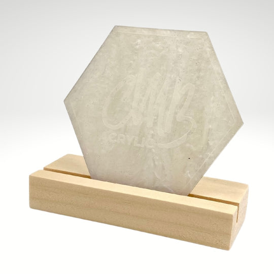 1/8" White Marbled Glitter Cast Acrylic Sheets Custom Made Better