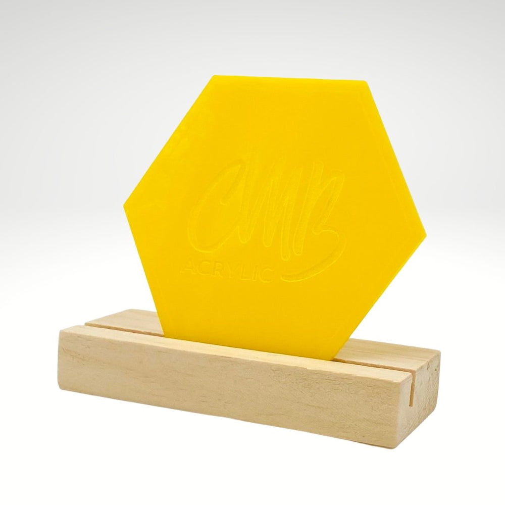 1/8" Yellow Matte/Gloss Cast Acrylic Sheets - Acrylic Sheets
