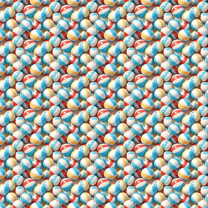 3D Beach Balls Pattern Acrylic Sheets - CMB Pattern Acrylic