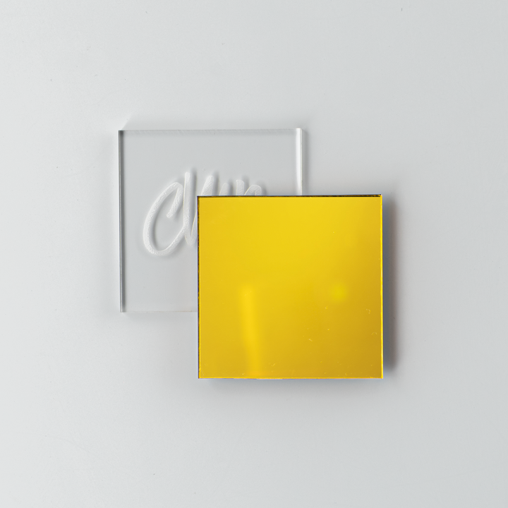 Yellow Mirror Acrylic Sheets - CMB Mirror Acrylic Sheets - Local Plastics Supplier