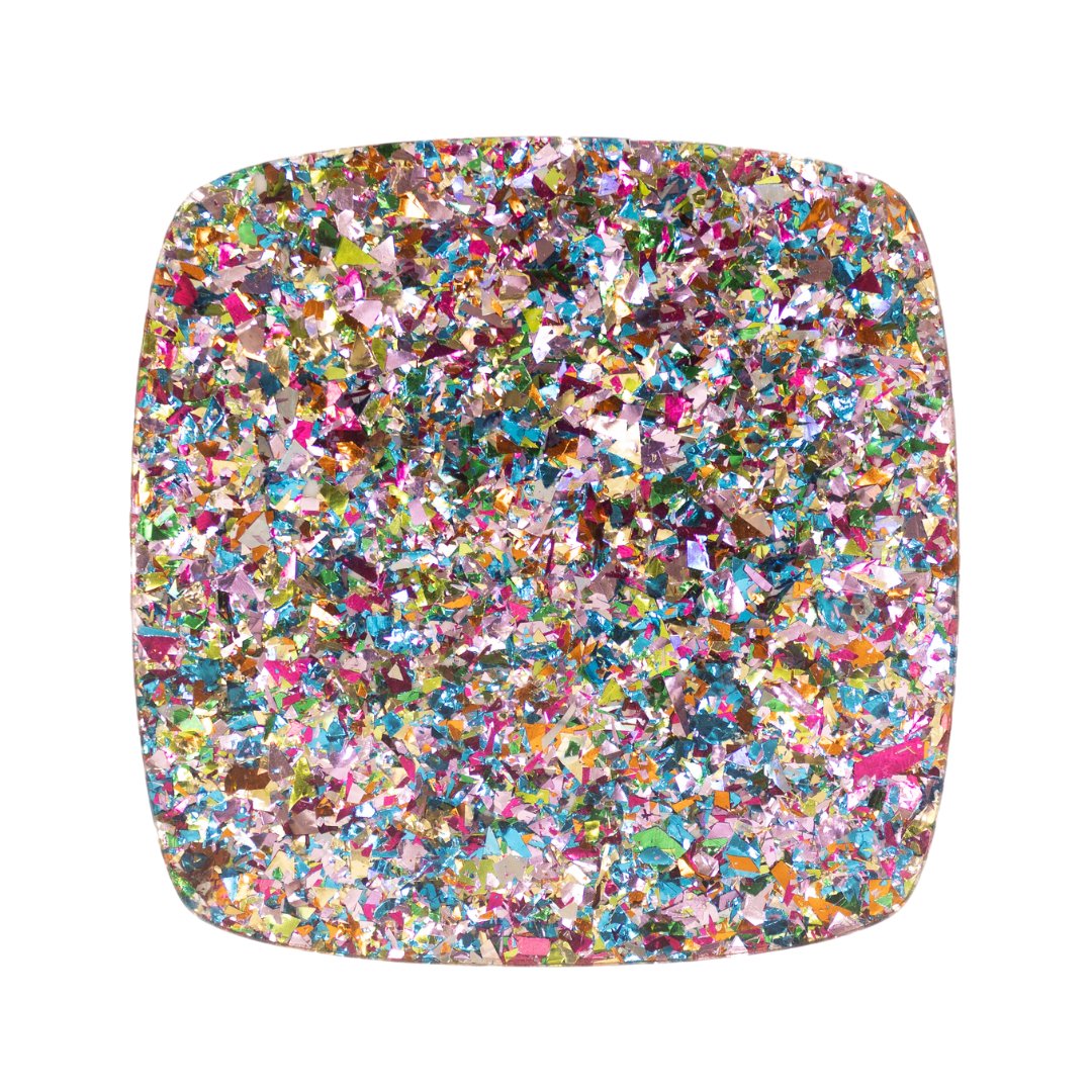 5/32" Pastel Party Chunky Flake Glitter Cast Acrylic Sheets - Acrylic Sheets