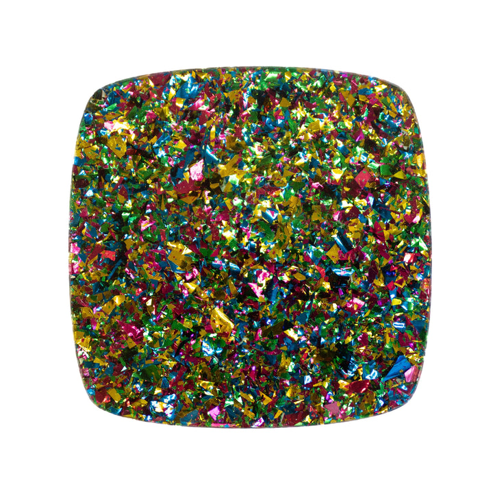 5/32" Peacock Party Chunky Flake Glitter Cast Acrylic Sheets - Acrylic Sheets