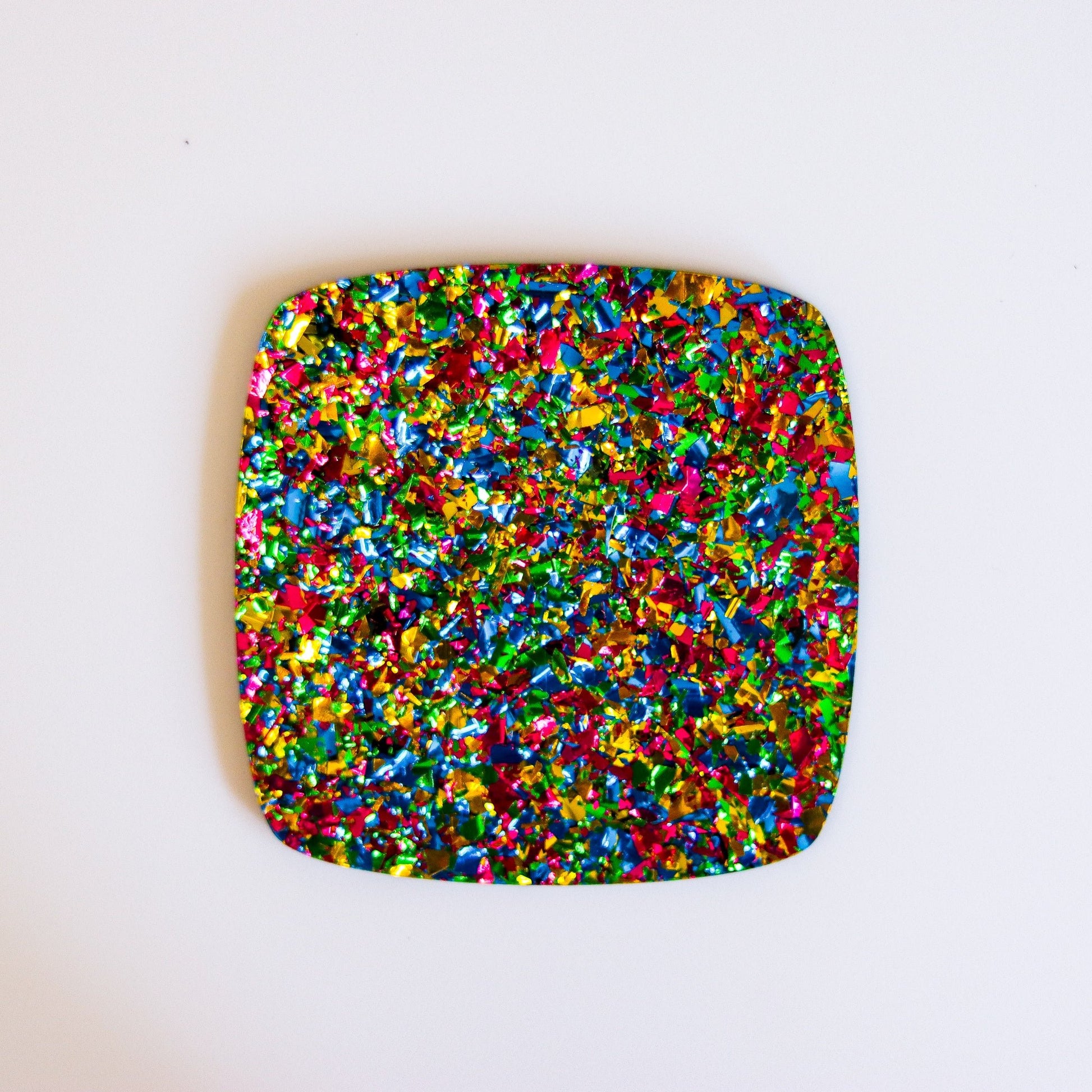 5/32" Peacock Party Confetti Acrylic Sheet - Acrylic Sheets