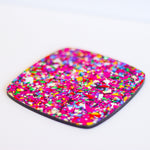 5/32" Pink Chunky Confetti Acrylic Sheet - Acrylic Sheets