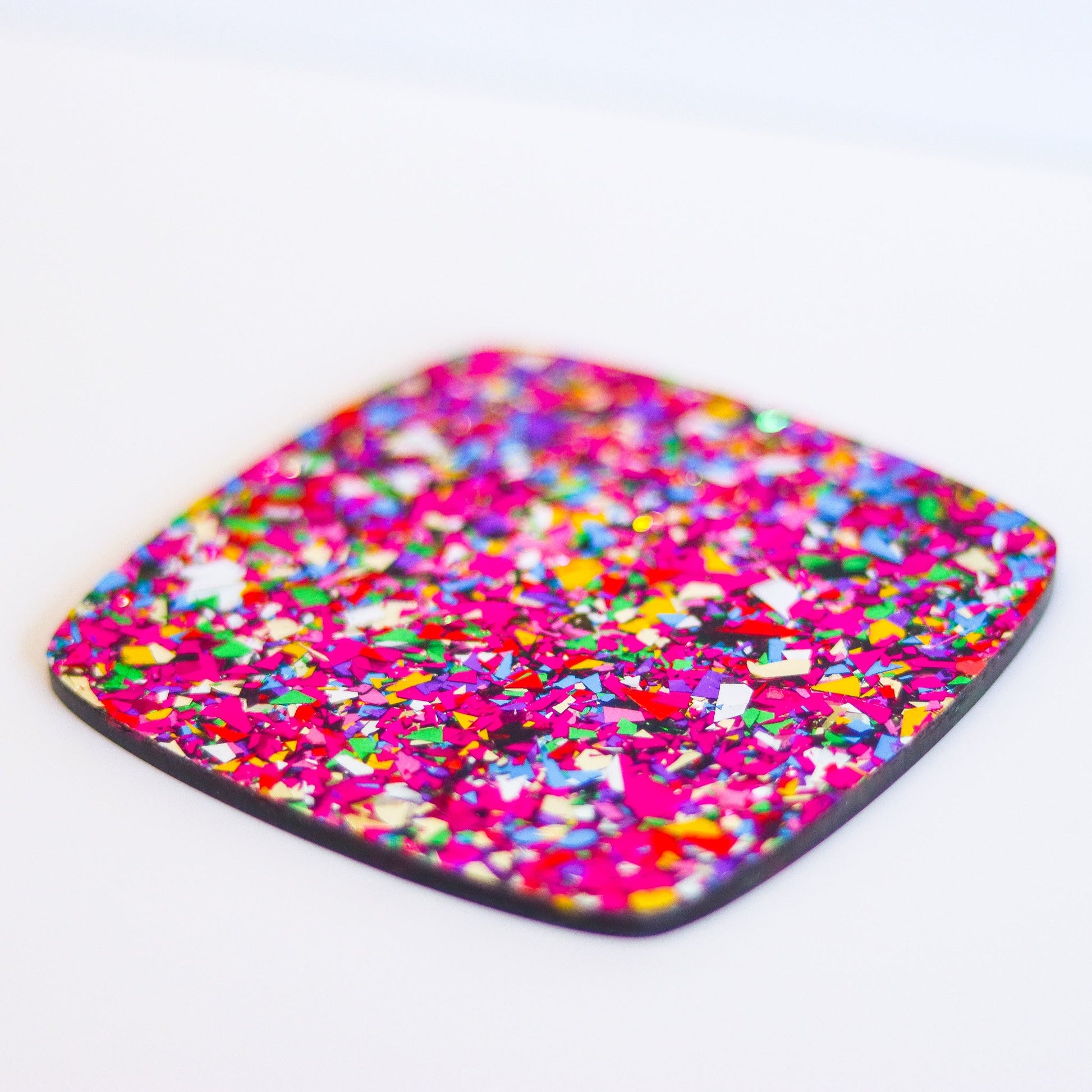5/32" Pink Chunky Confetti Acrylic Sheet - Acrylic Sheets