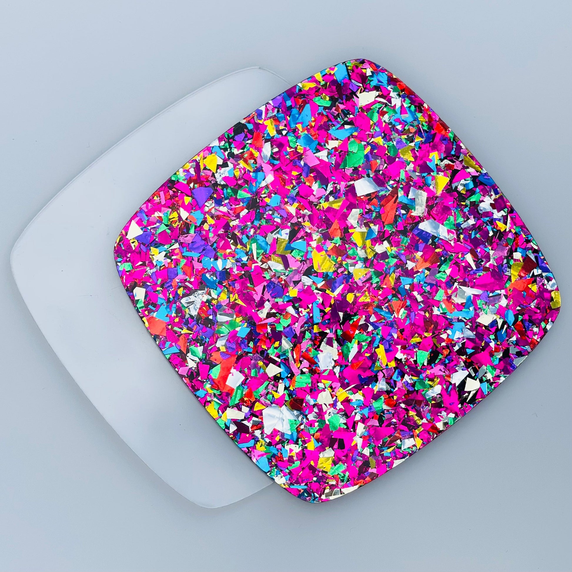 5/32" Pink Chunky Confetti Acrylic Sheet - Acrylic Sheets